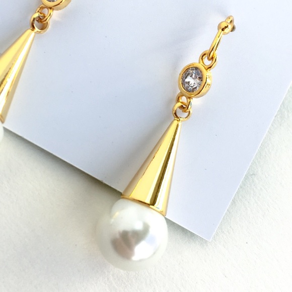 Kate spade cone pearl earrings - Picture 2 of 4
